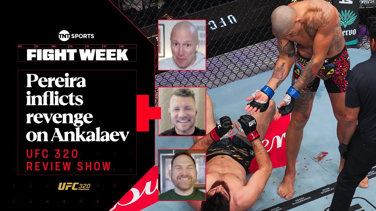 Alex Pereira KO's Magomed Ankalaev to reclaim title 🗿🏆 | #UFC320 Review Show ft. Michael Bisping background