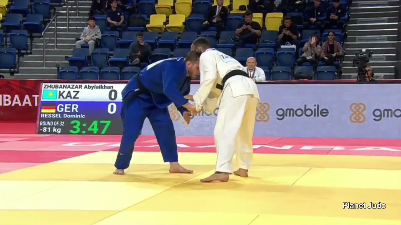 Abyllaikhan ZHUBANAZAR 🇰🇿 🆚️ Dominic RESSEL 🇩🇪 | 1 раунд /-81кг | Большой Шлем Улан-Батор 2023 