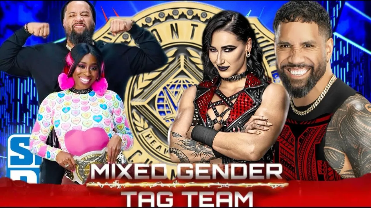 Rhea Ripley & Jey Uso vs Jimmy Uso & Naomi | Mixed Gender Tag | WWE 2K24