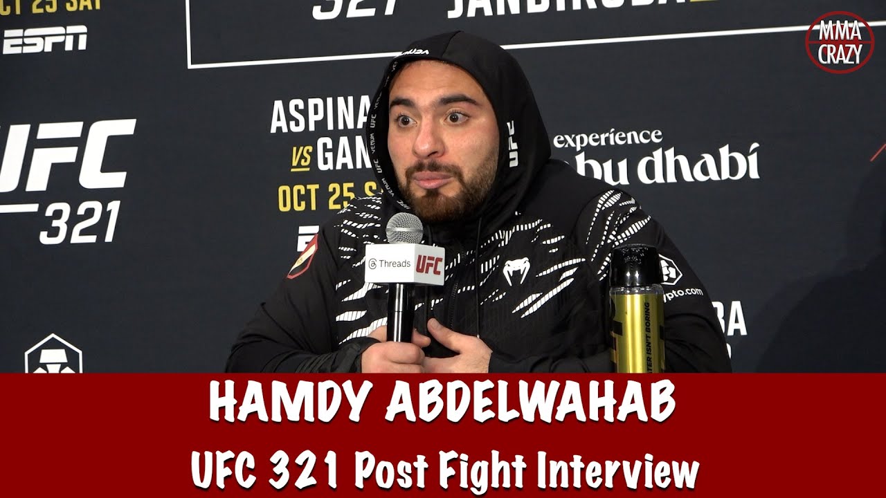 Hamdy Abdelwahab calls out Valter Walker "If he thinks he can heel hook me lets do it" | UFC 321