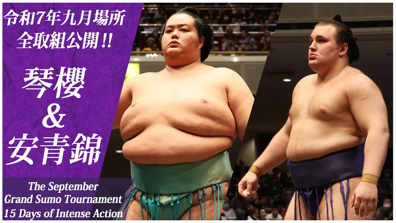 【九月場所全取組】大関 琴櫻 &安青錦<令和7年九月場所>SUMO background