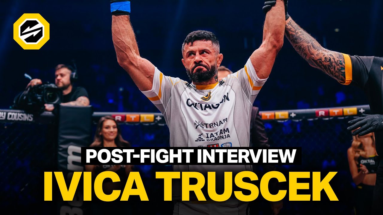 IVICA TRUŠČEK | Post-fight Interview | OKTAGON 78 background