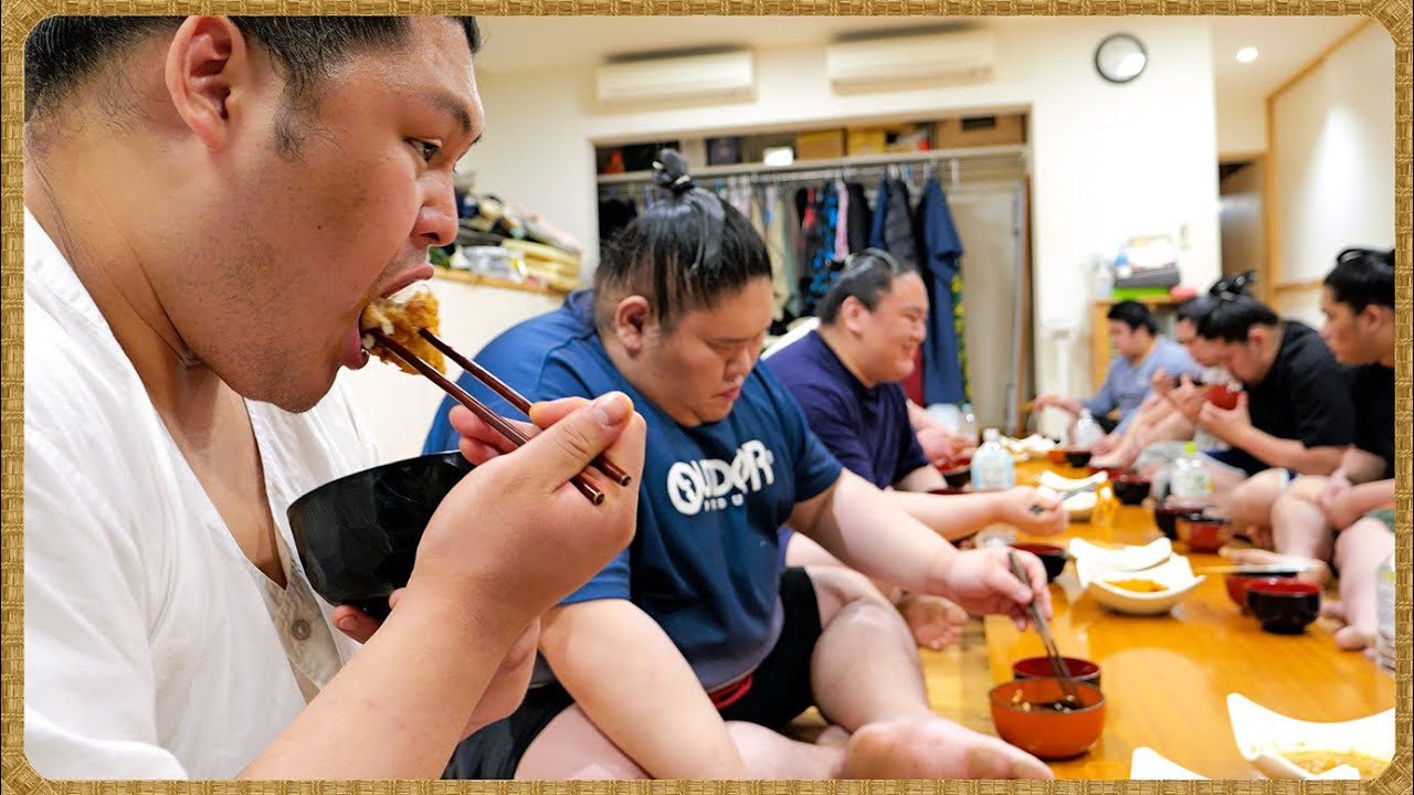 【相撲飯】和風チキンソテー・鶏のカレー焼き・トマトソースパスタ・石狩鍋 / 🍚『ちゃんこ番:出沼・若雅・梅山』