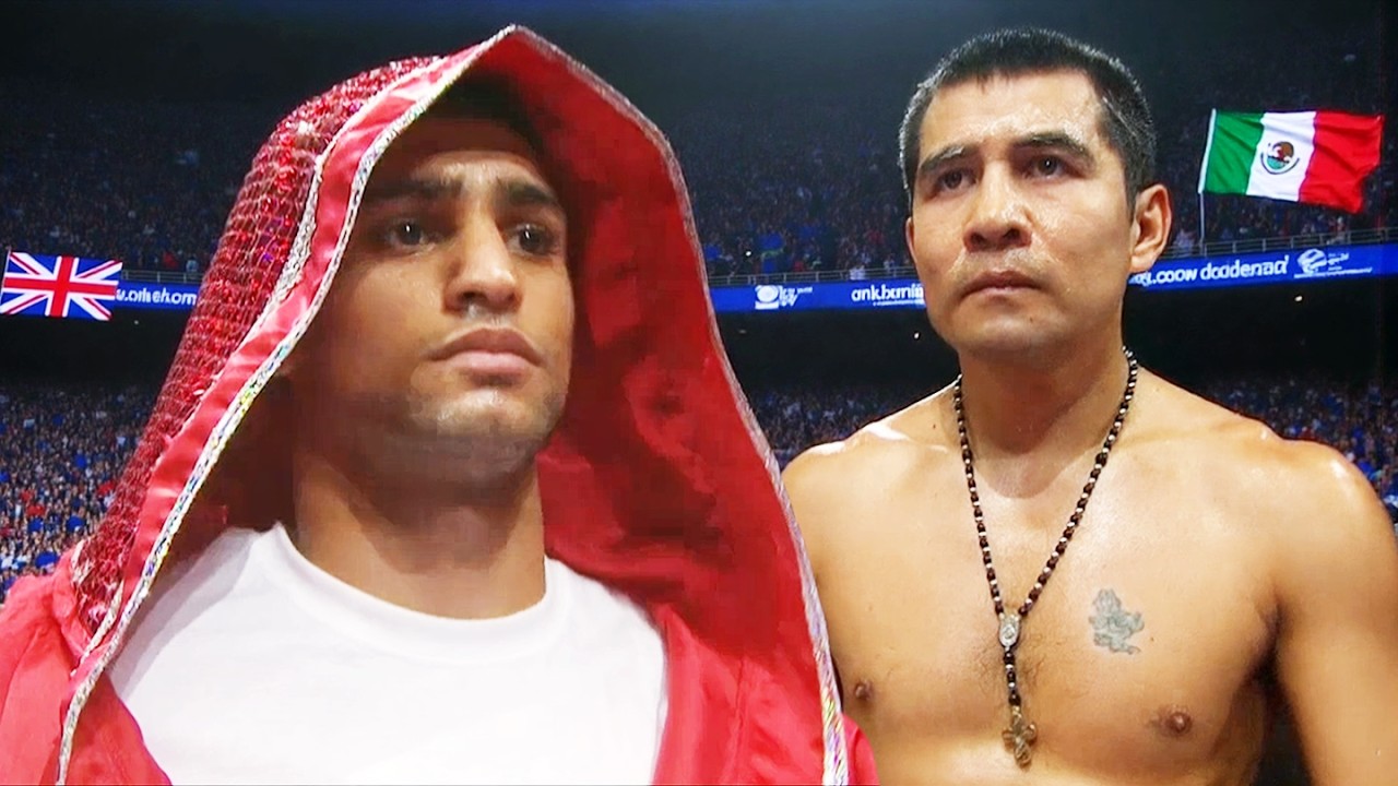Amir Khan (England) vs Marco Antonio Barrera (Mexico) | Boxing Fight Highlights HD backdrop