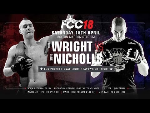 FCC18 | Adam Wright vs Steve Nicholls | Fight Promo | April 15th background