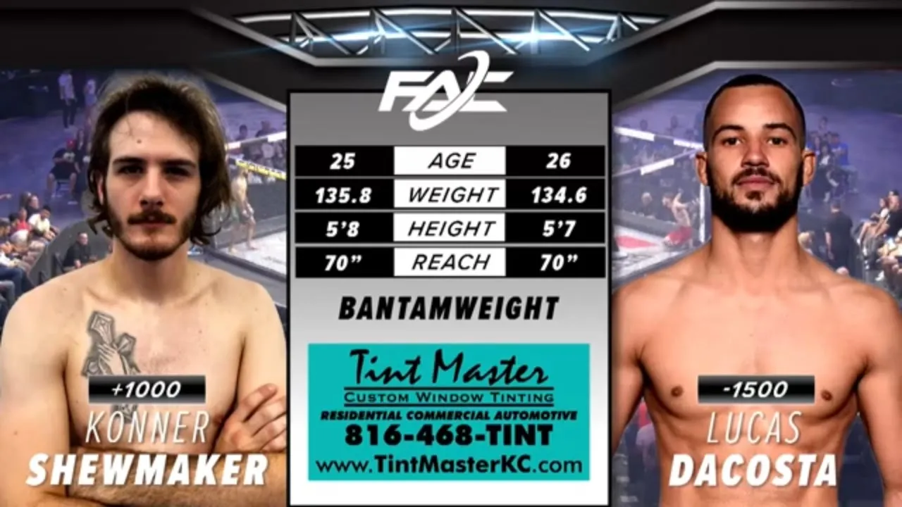 Konner Shewmaker vs Lucas DaCosta FAC 25