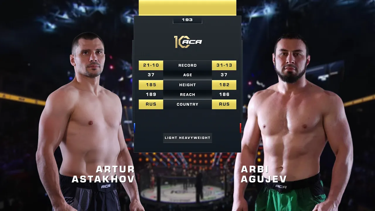 Артур Астахов vs. Арби Агуев 2 | Artur Astakhov vs. Arbi Agujev 2 | ACA 193