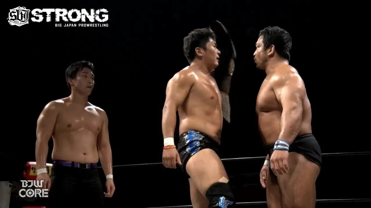 【BJW Free Match!!】2023.9.28新木場 青木優也&大門寺崇 vs 関本大介&吉田和正【10.22札幌で青木vs関本 タイトルマッチ決定!!】 background