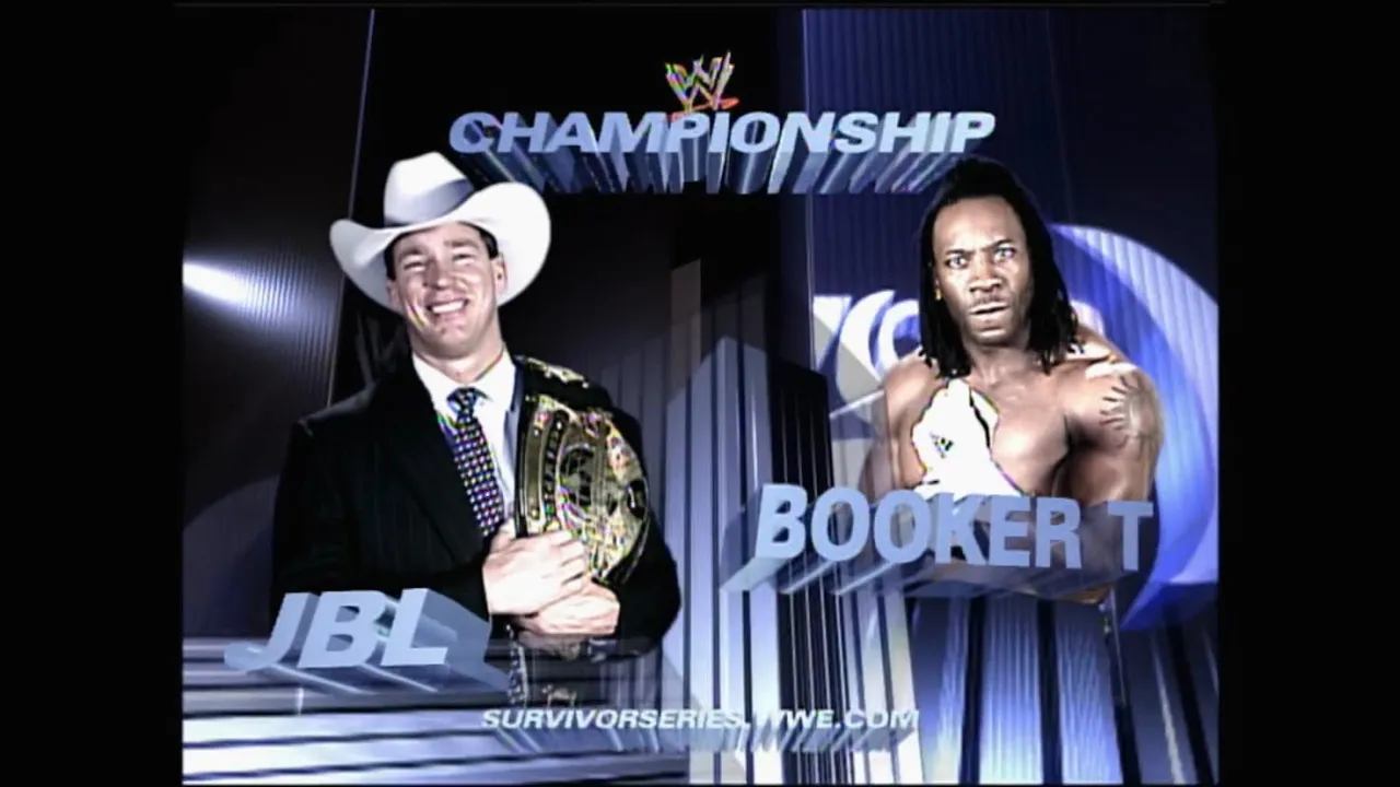 Story of JBL vs. Booker T | Survivor Series 2004 background