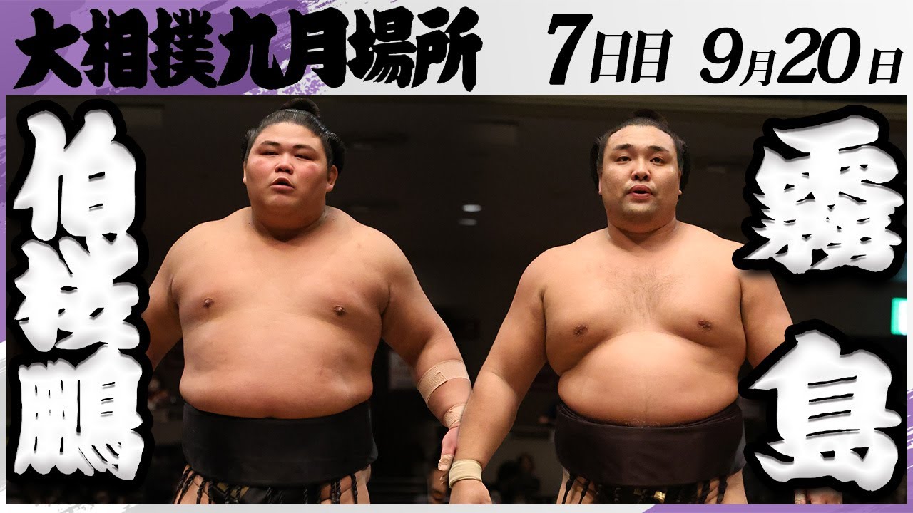 大相撲 伯桜鵬ー霧島<令和7年九月場所・7日目>SUMO background
