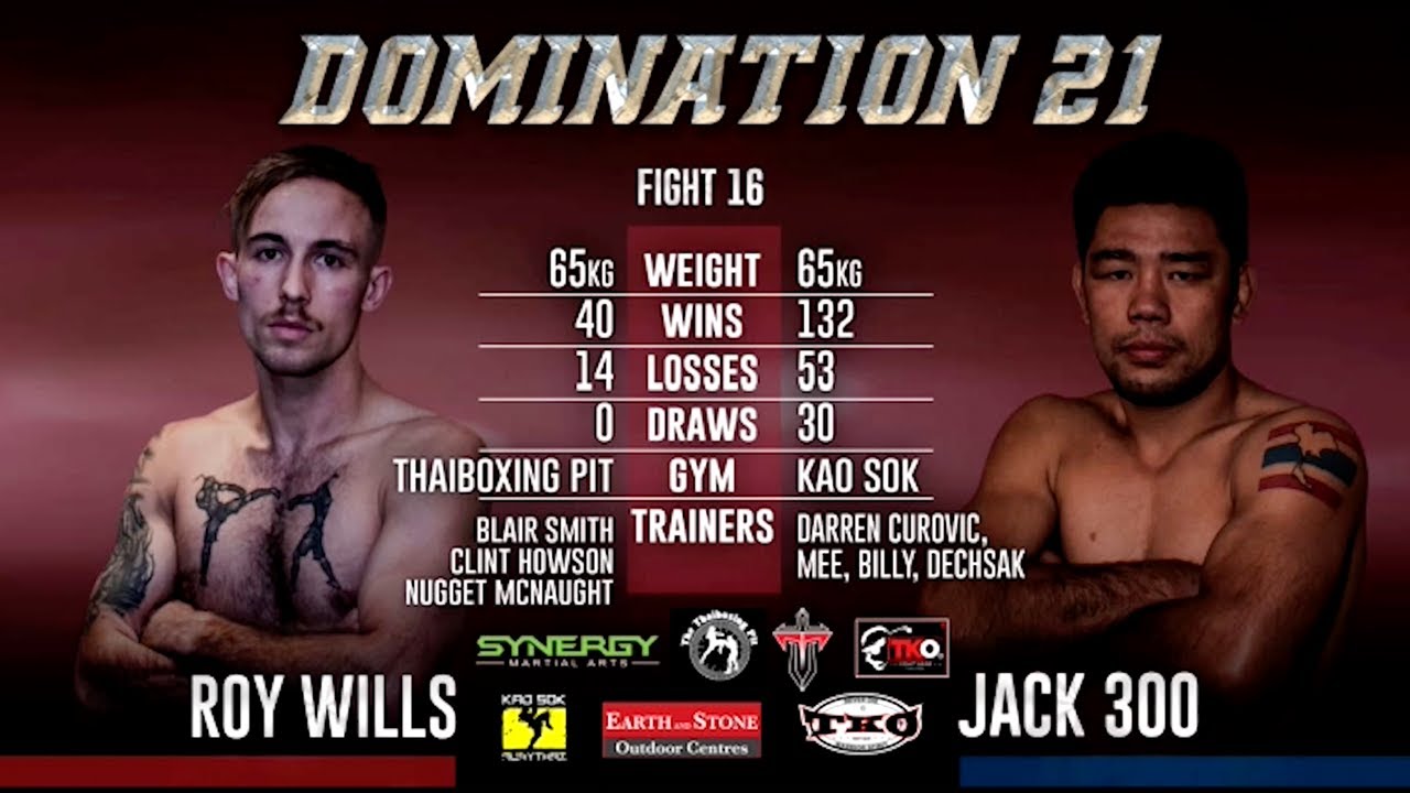 Roy Wills Vs Jack 300 - Domination 21 (4 Man Final) background