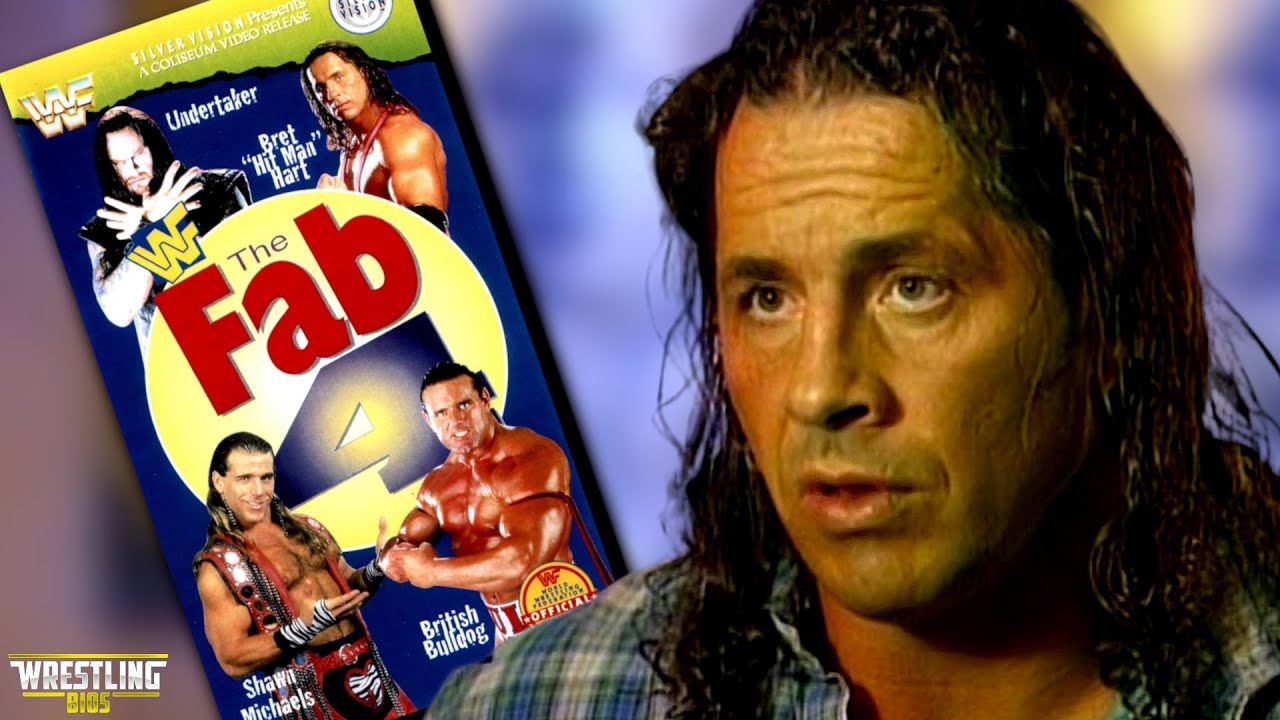 Watching a Bret Hart 1997 Heel Interview (WWF Fab Four) backdrop