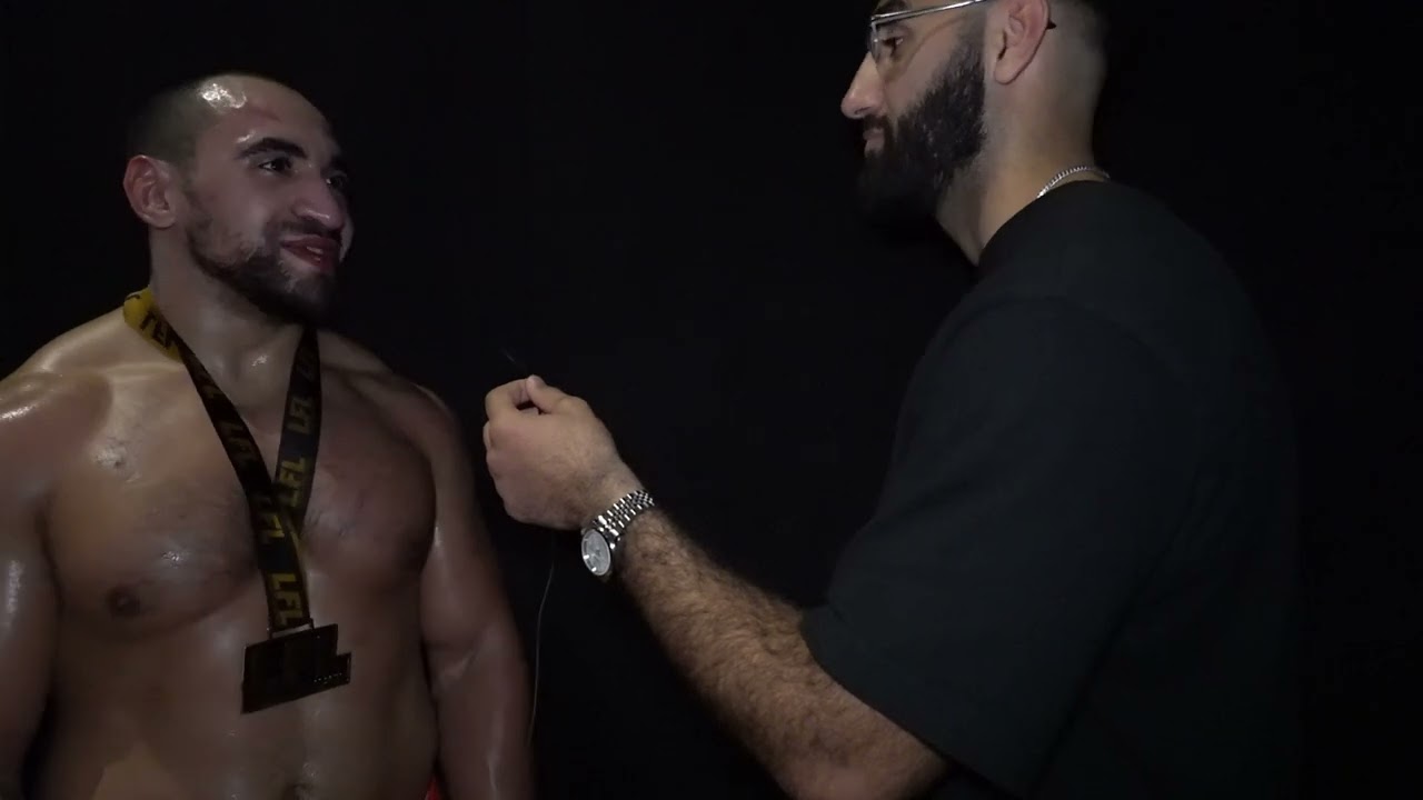 LFL 10: Post-fight scene with Soufyan Aarab background