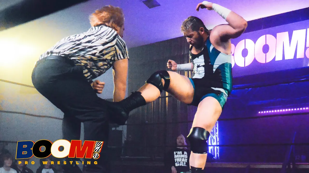 Elliot Tyler vs Max Benson 💥 BOOM! Pro Wrestling background