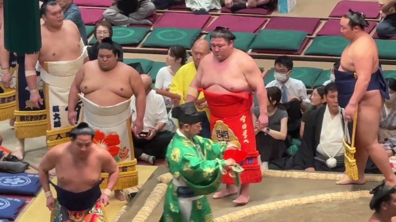 十両土俵入り 旭海雄 栃大海 紫電 【大相撲令和7年9月場所】初日2025/09/14 SEP 2025 DAY1