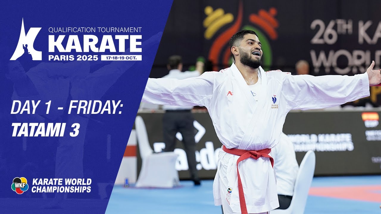 Paris Qualification Tournament - FRIDAY - Eliminations - Tatami 3 | WORLD KARATE FEDERATION