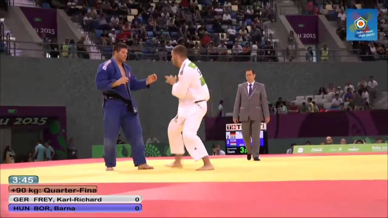 Germany vs Hungary European judo teams championships - Baku 2015