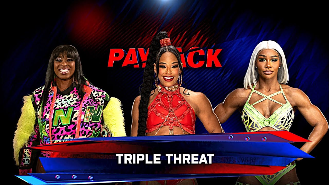 Bianca Belair vs Jade Cargill vs Naomi Full Match - WWE Payback #wwe #biancabelair #wwe2k25 #wwefan