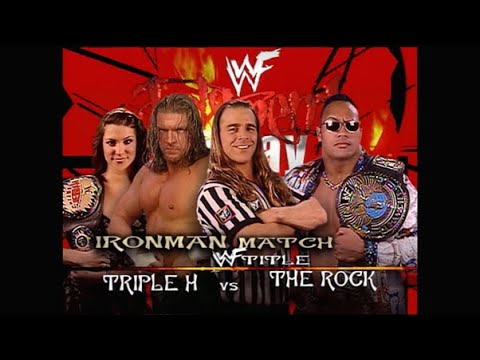 Story of The Rock vs. Triple H | Judgement Day 2000 background