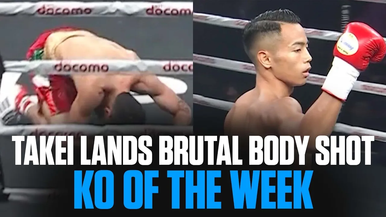 Yoshiki Takei Destroys His Opponent With Ease | KO OF THE WEEK background