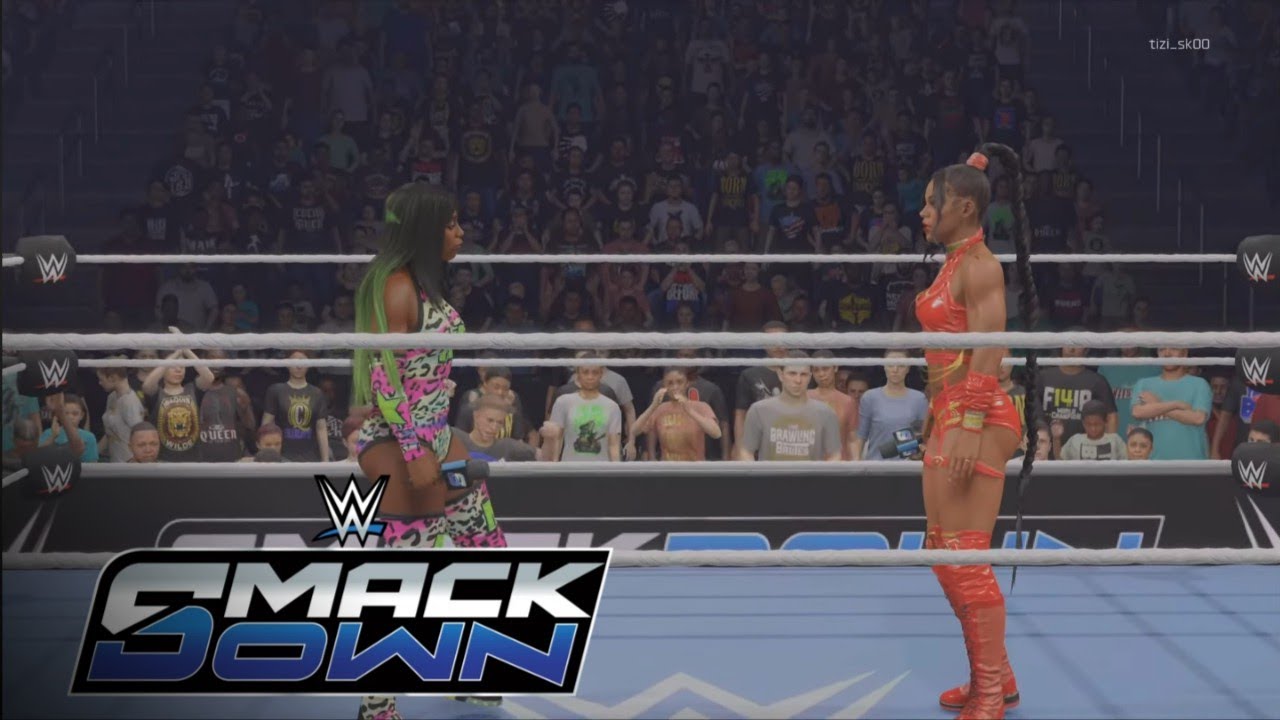 WWE 2K25 promo de bianca Belair a naomi