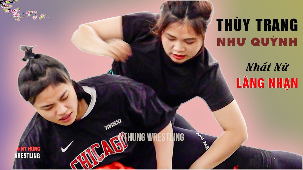 Vật Nữ 2025 - Thùy Trang - Như Quỳnh - Giải Nhất Nữ Làng Nhạn - p.cuối. women wrestling. backdrop