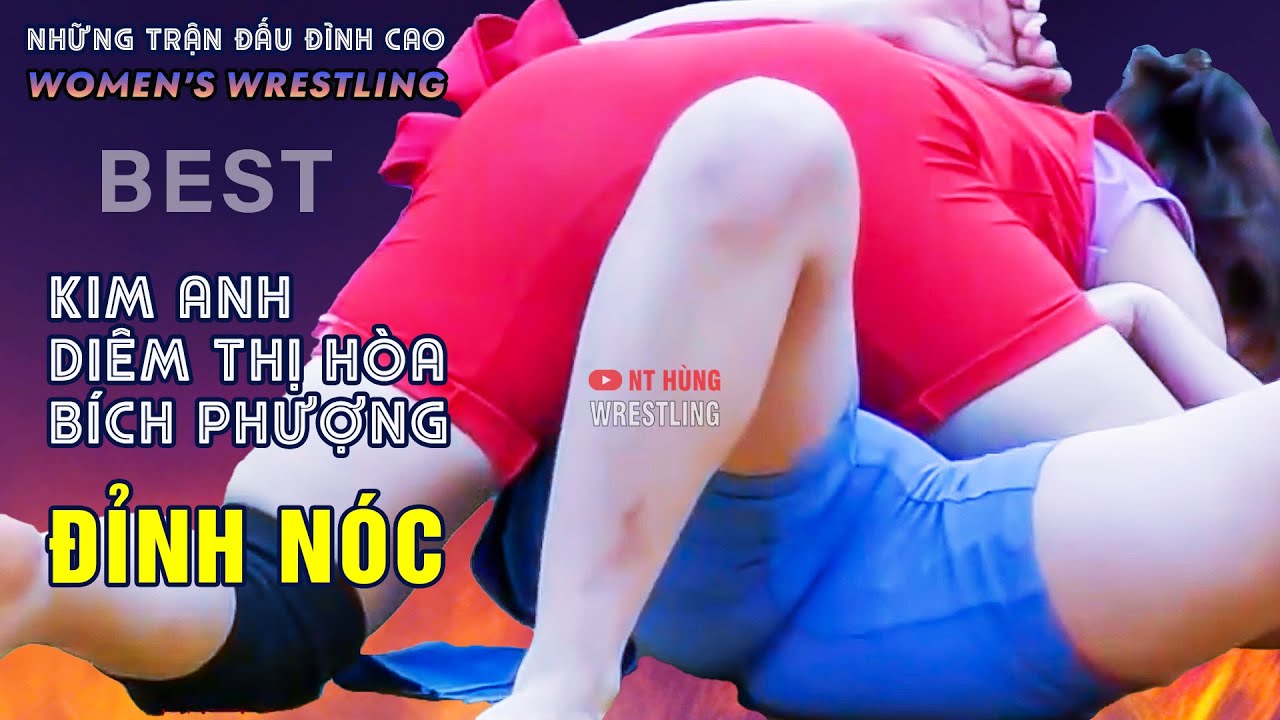 Vật Nữ - "KIM ANH - DIÊM THỊ HÒA " các trận lèo hội Quan Âm..women wrestling.