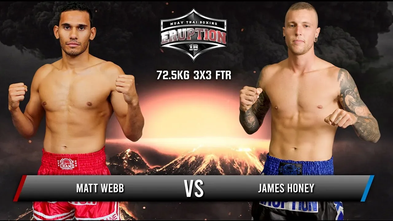 Eruption Muay Thai 18: Matt Webb Vs James Honey background