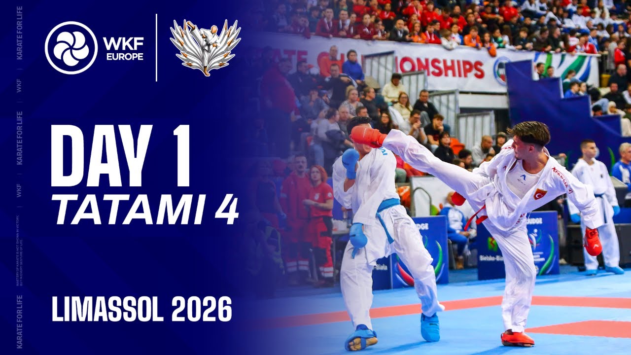 EKF KARATE  | Day 1 - Tatami 4 | EKF Cadet, Junior & U21 Championships Limassol