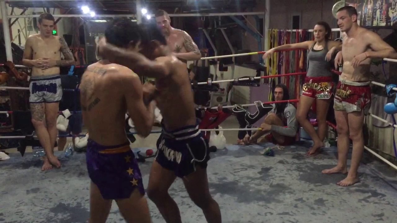 Sitjaopho Muay Thai clinch session