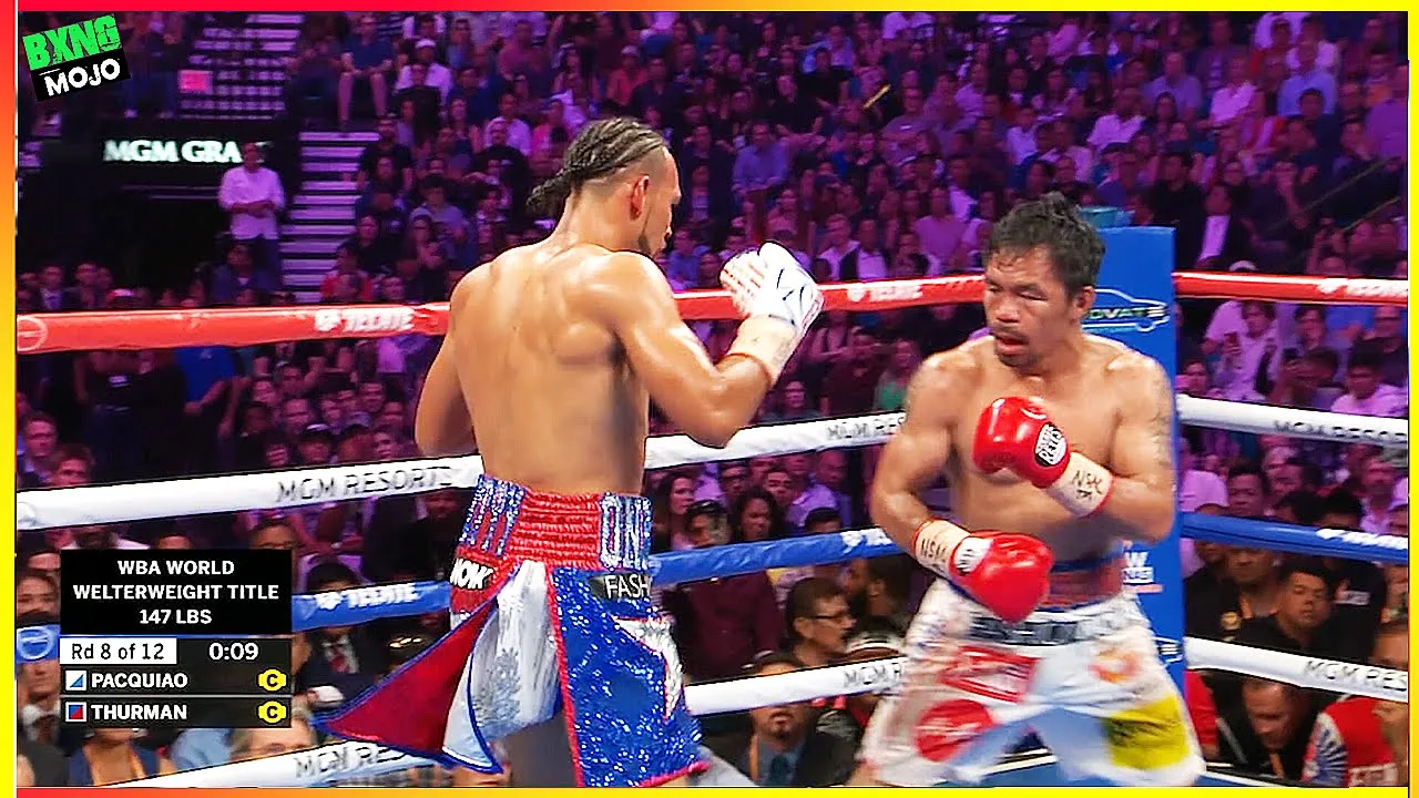 Keith Thurman (USA) vs Manny Pacquiao (Philippines) - Boxing Highlights HD background