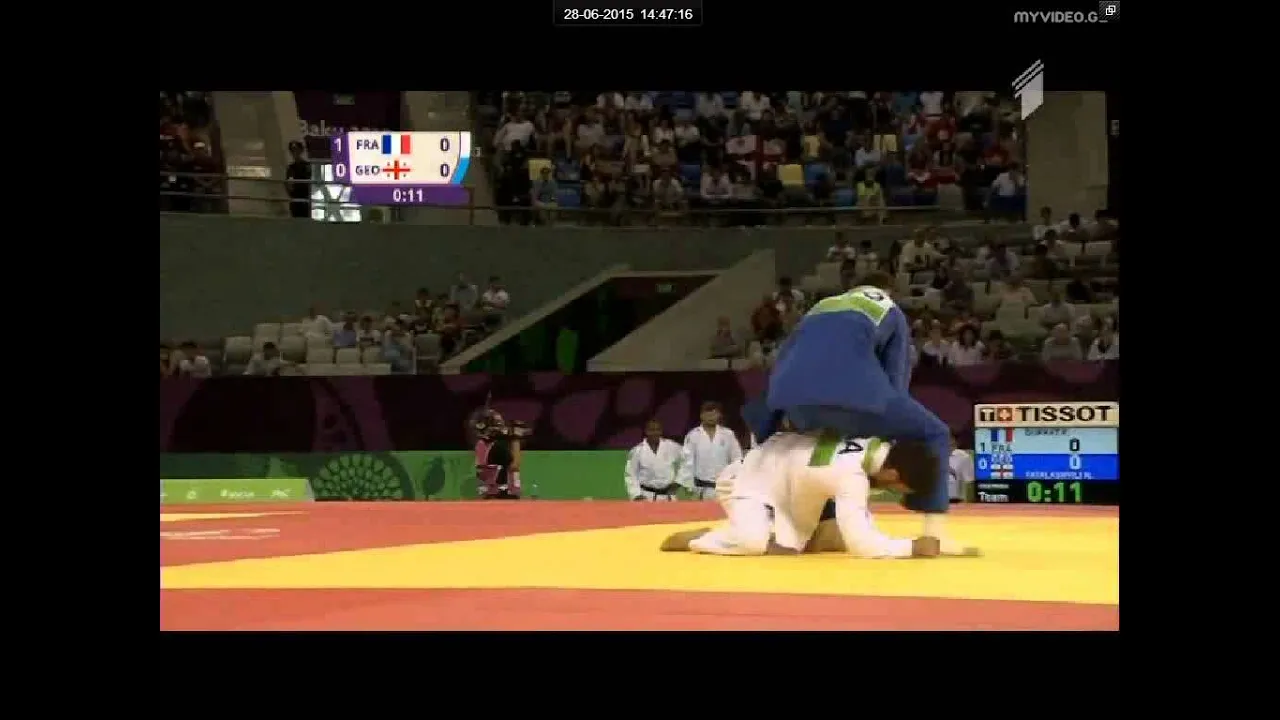 France vs Georgia European judo teams championships - Baku 2015 background