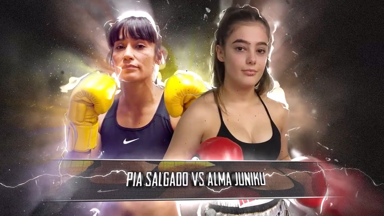 Alma Juniku Vs Pia Salgado - Undisputed Thai Boxing background