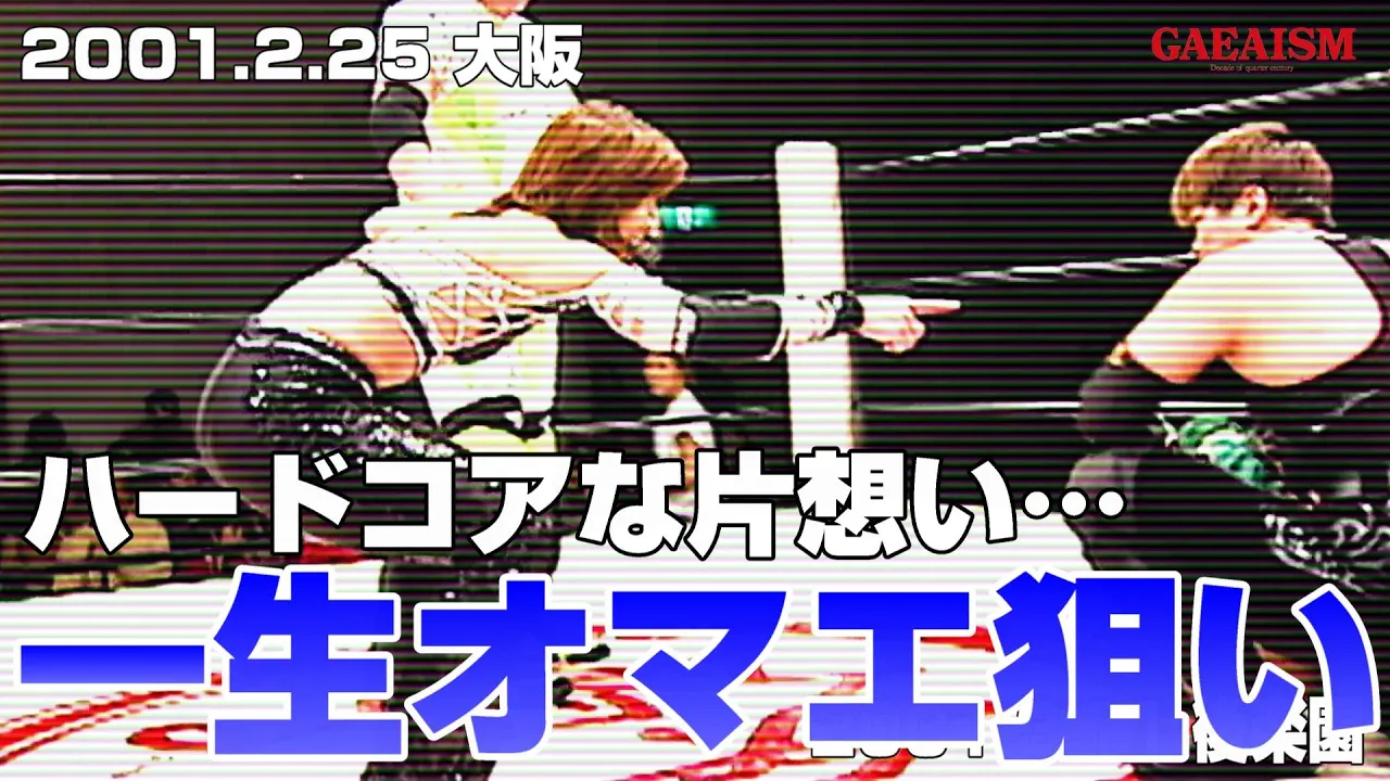 【女子プロレス GAEA】ライオネス飛鳥 & 植松寿絵 vs ダイナマイト・関西 & KAORU 2001年2月25日@大阪・梅田ステラホール