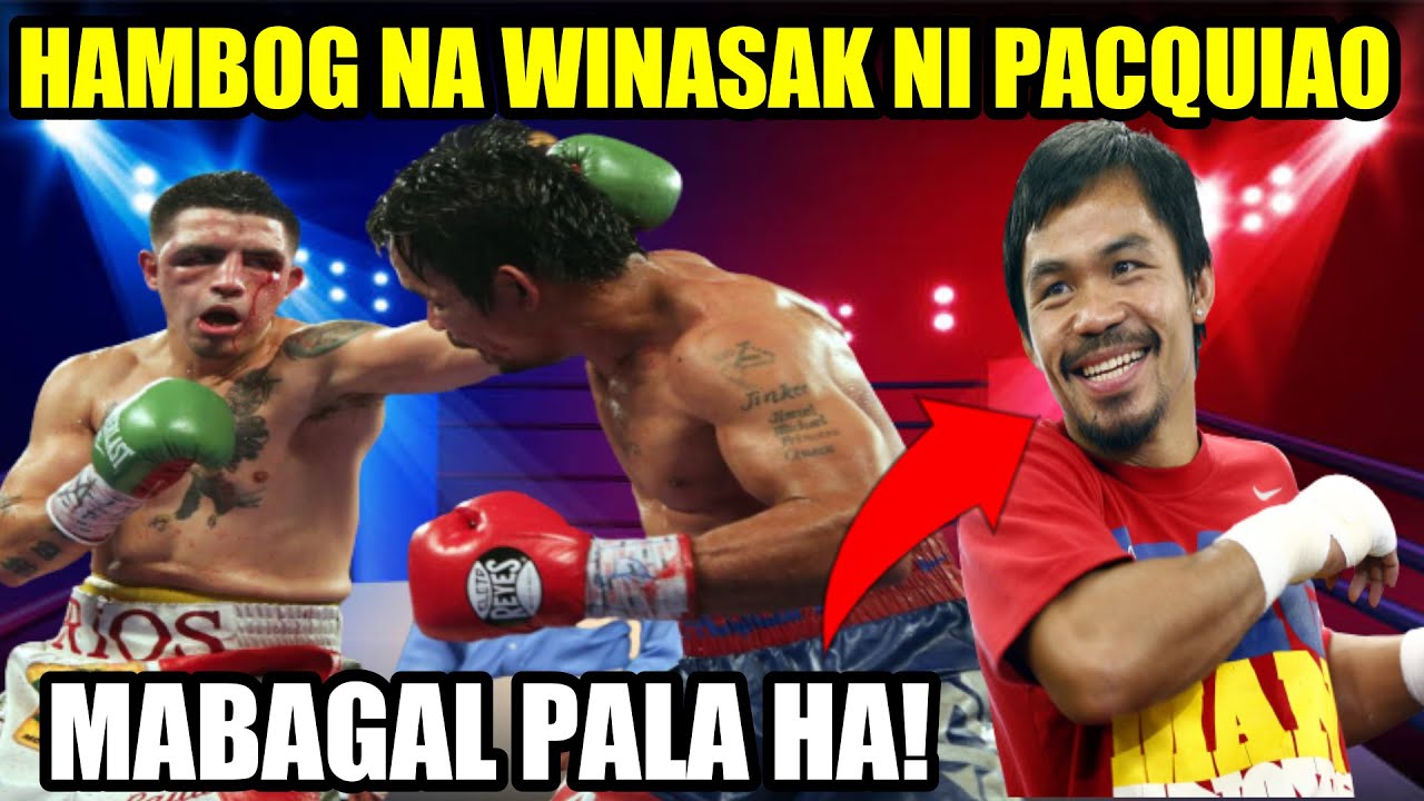 ANG BASTOS AT HAMBOG NA WINASAK NI PACQUIAO | MABAGAL PALA HA! background