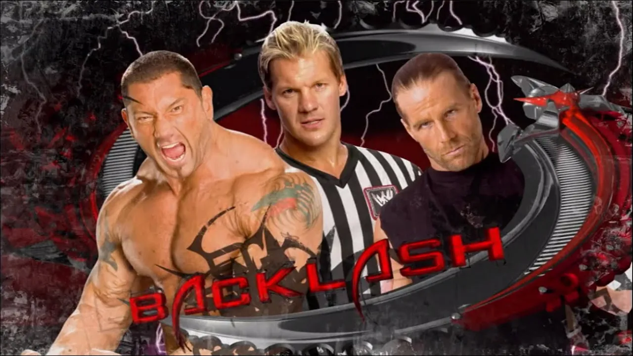 Story of Batista vs. Shawn Michaels | Backlash 2008 background