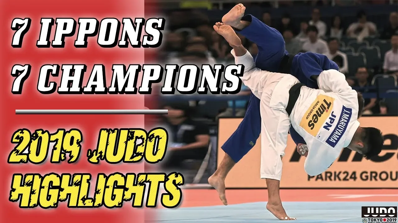 7 Best Judo Ippons from 7 Judo 2019 World Champions background