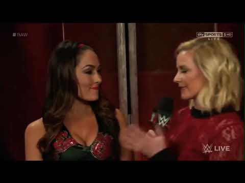 WWE RAW Brie Bella Vs Naomi w/ Tamina Snuka 2016 background