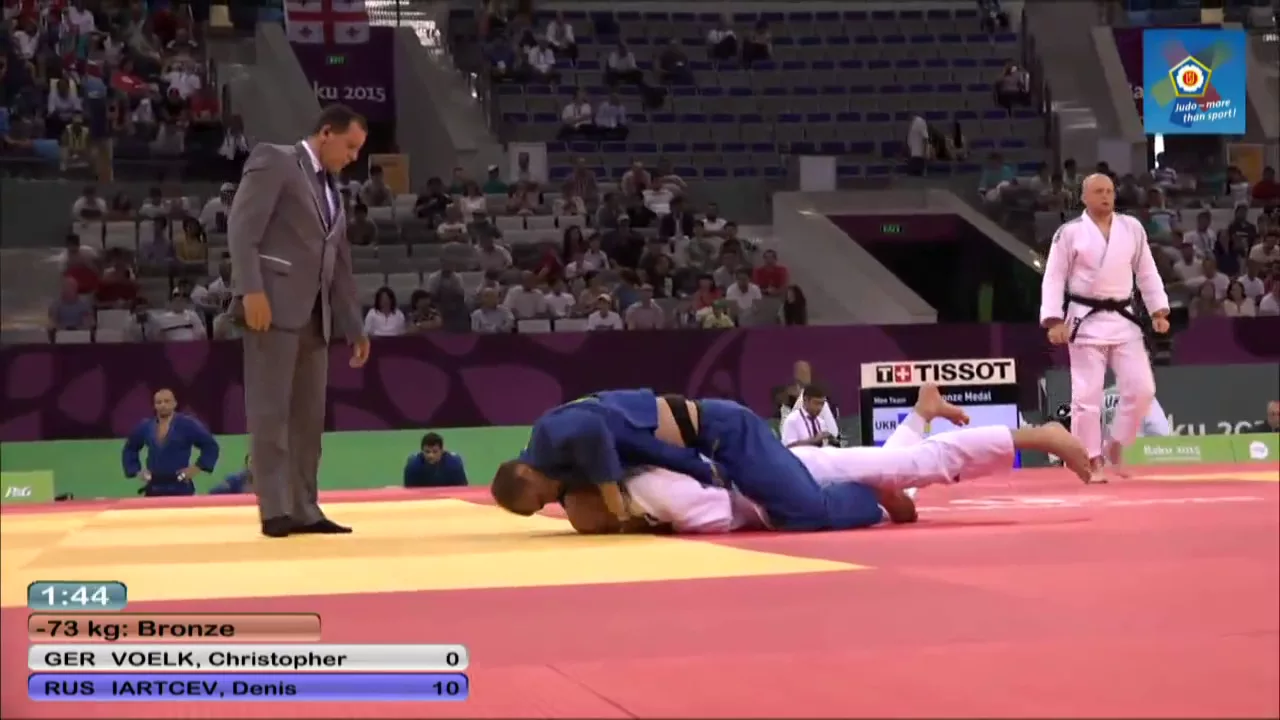 Denis Iartcev vs Christopher Voelk European judo teams championships - Baku 2015 background