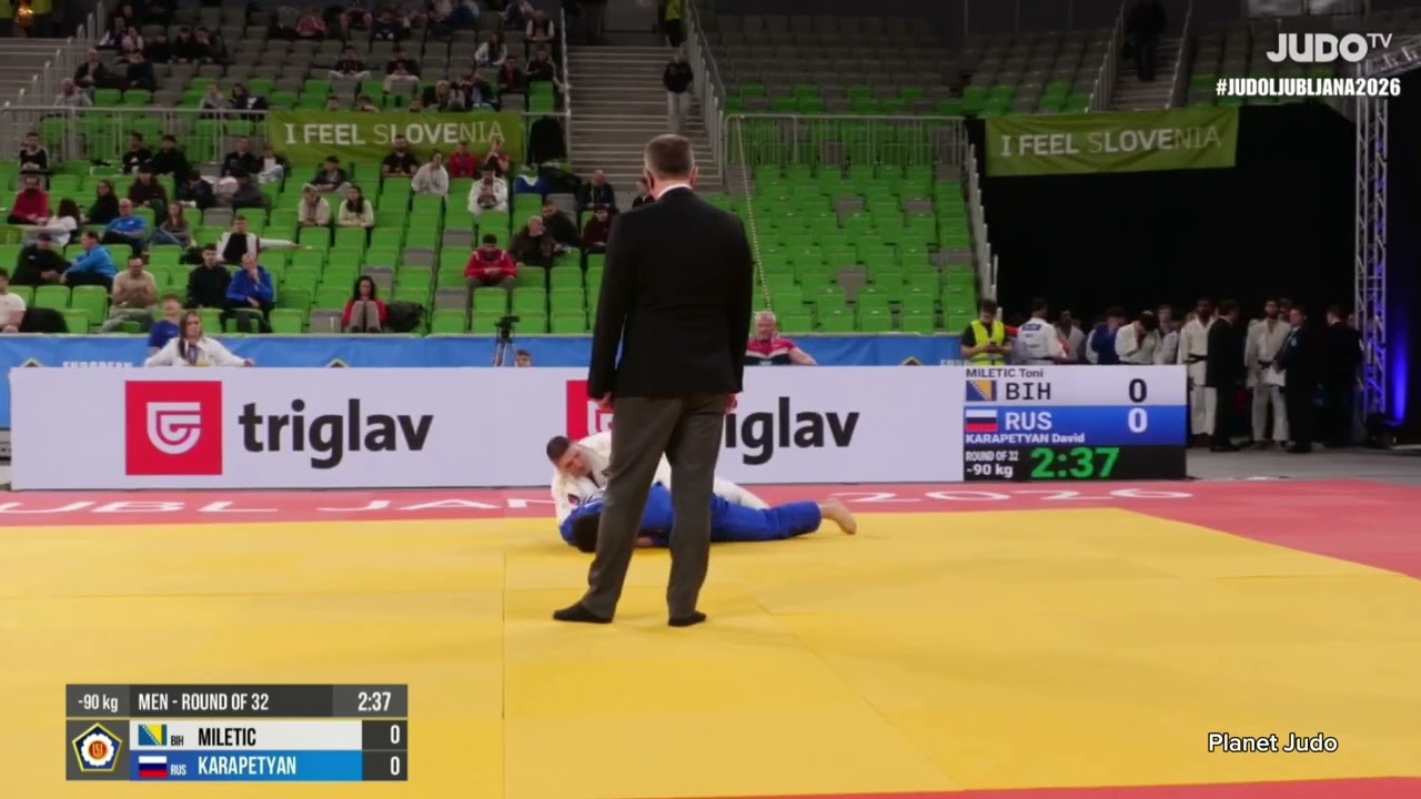 Toni MILETIC 🇧🇦 🆚️ David KARAPETYAN 🇷🇺 | 1/16 финала/-90кг | Кубок Европы 2026 в Любляне