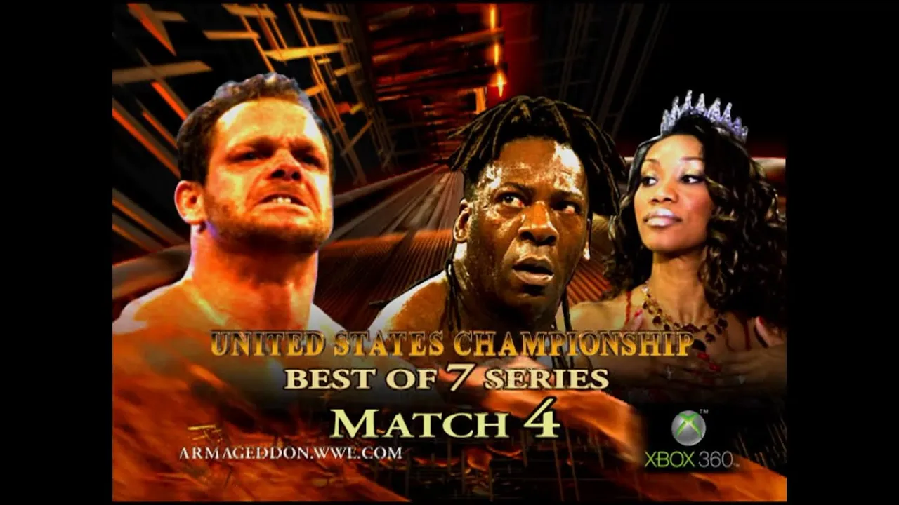 Story of Chris Benoit vs. Booker T | Armageddon 2005 background