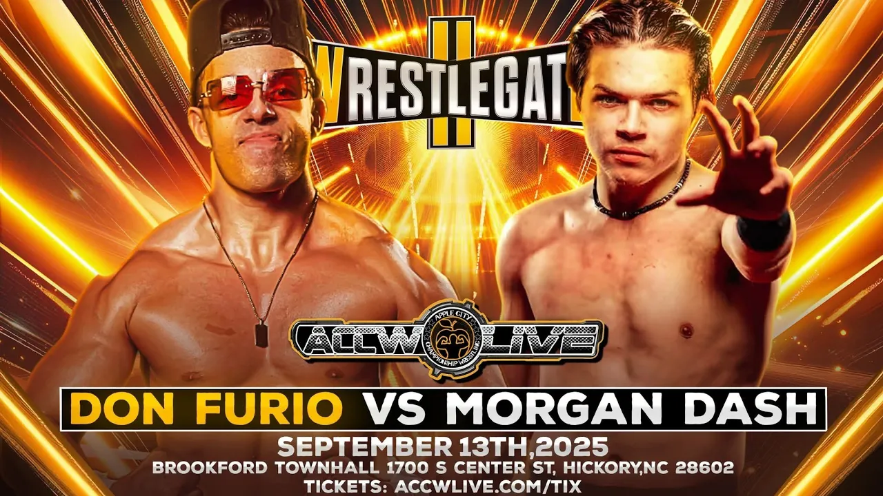 Accwlive Wrestlegate 2 Morgan Dash Vs Don Furio Highlights 
