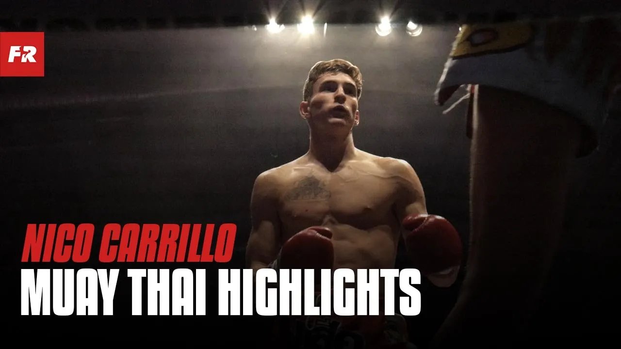 Nico Carrillo Muay Thai Striking Highlights | Fight Record background