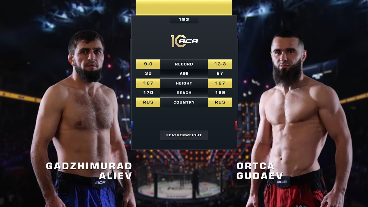 Гаджимурад Алиев vs. Орца Гудаев | Ortca Gudaev vs. Gadzhimurad Aliev | ACA 193