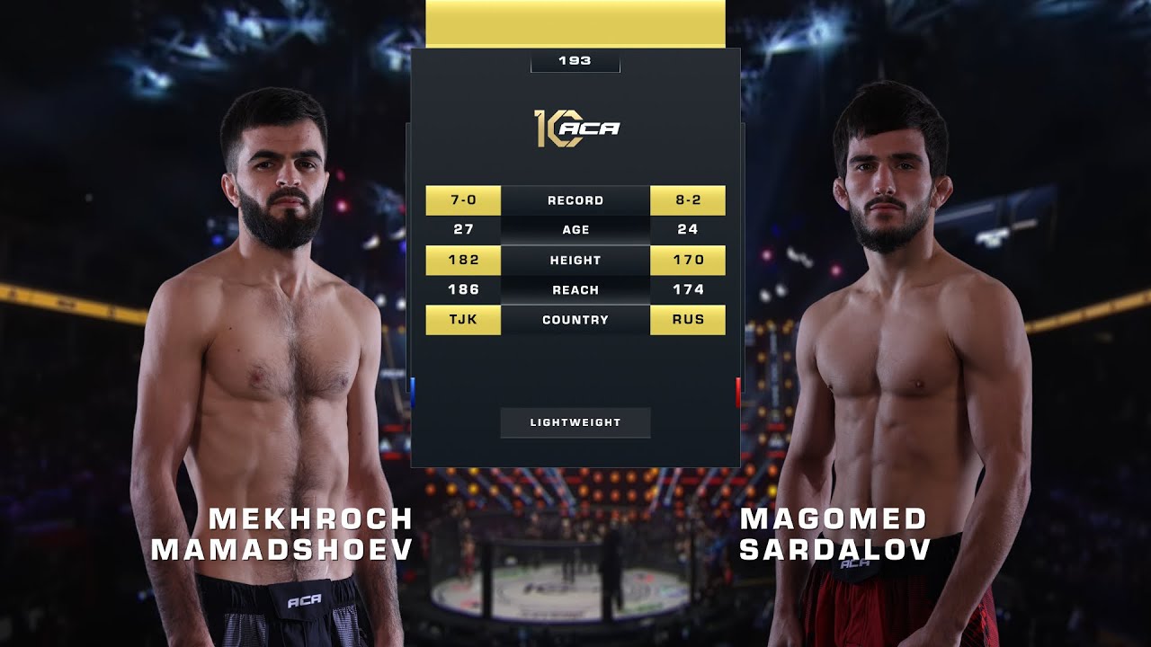 Мехроч Мамадшоев vs. Магомед Сардалов | Mekhroch Mamadshoev vs. Magomed Sardalov | ACA 193