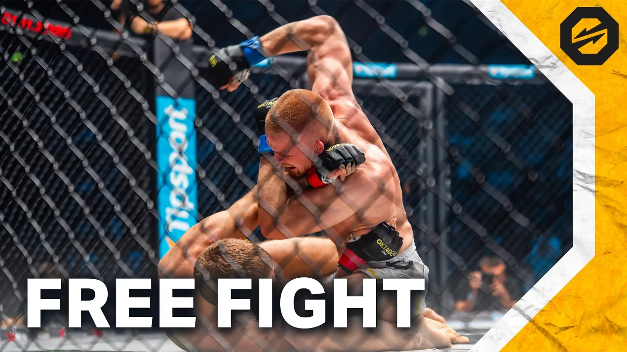 Crazy HEADKICK! 🔥 ZENUNI vs. MÁŠA | FREE FIGHT | OKTAGON 78 background