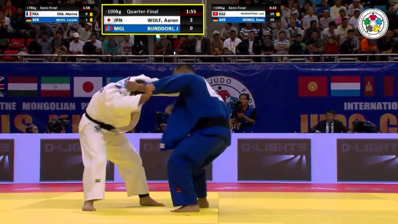 Aaron Wolf vs Janchivdorj Bunddorj Grand-Prix Ulaanbaatar 2015