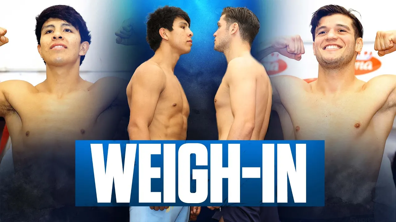 Jaime Munguia Ready To Show Out In Homecoming | FULL WEIGH-IN background