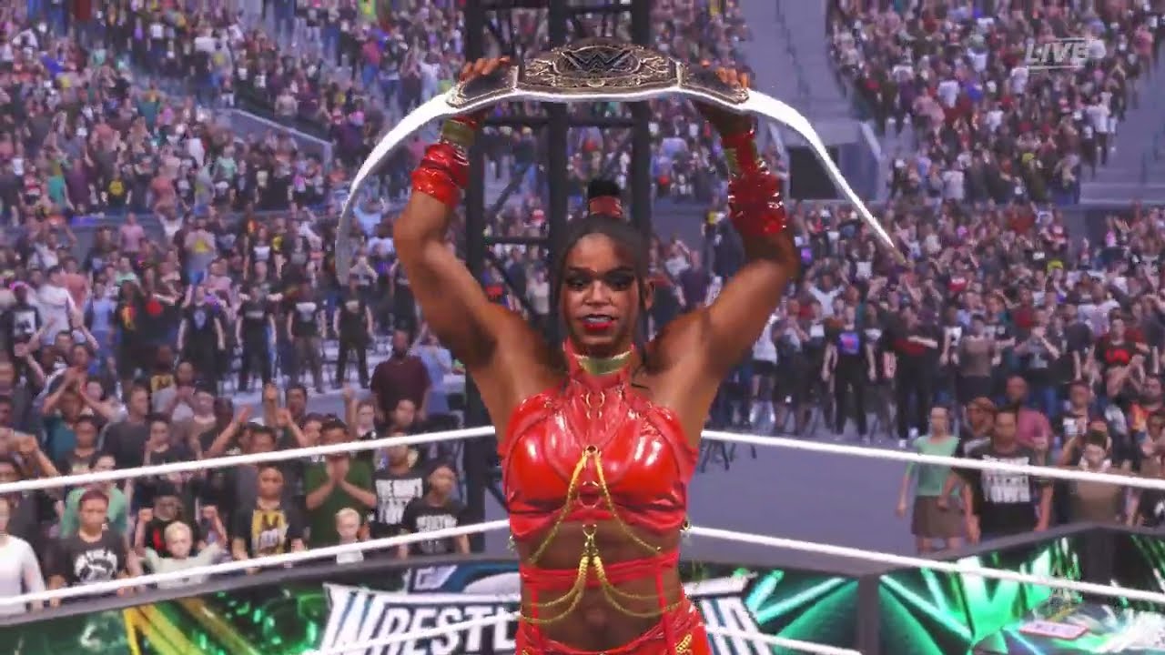 Bianca Belair vs Rhea Ripley vs Iyo Sky WrestleMania Full Match - If Bianca Wins - WWE 2K25 #wwe #2k