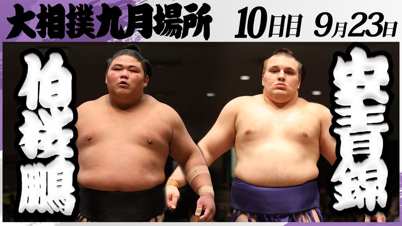 大相撲 伯桜鵬ー安青錦<令和7年九月場所・10日目>SUMO